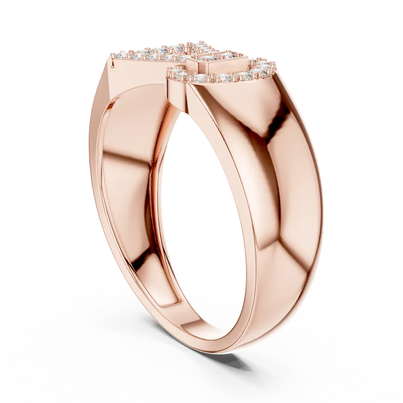 18K Gold Round Diamond Pavé Ring – 0.254 ct (LR-01-40-) – Rings by Ivanka & Co