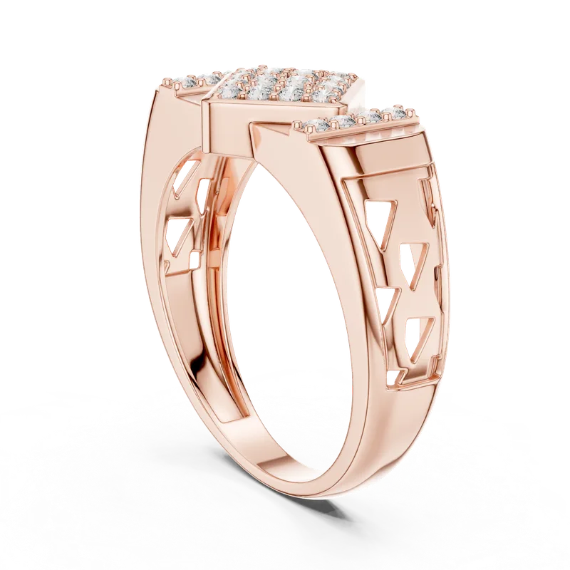 18K Gold Round Diamond Pavé Ring – 0.348 ct (LR-01-44-) – Rings by Ivanka & Co