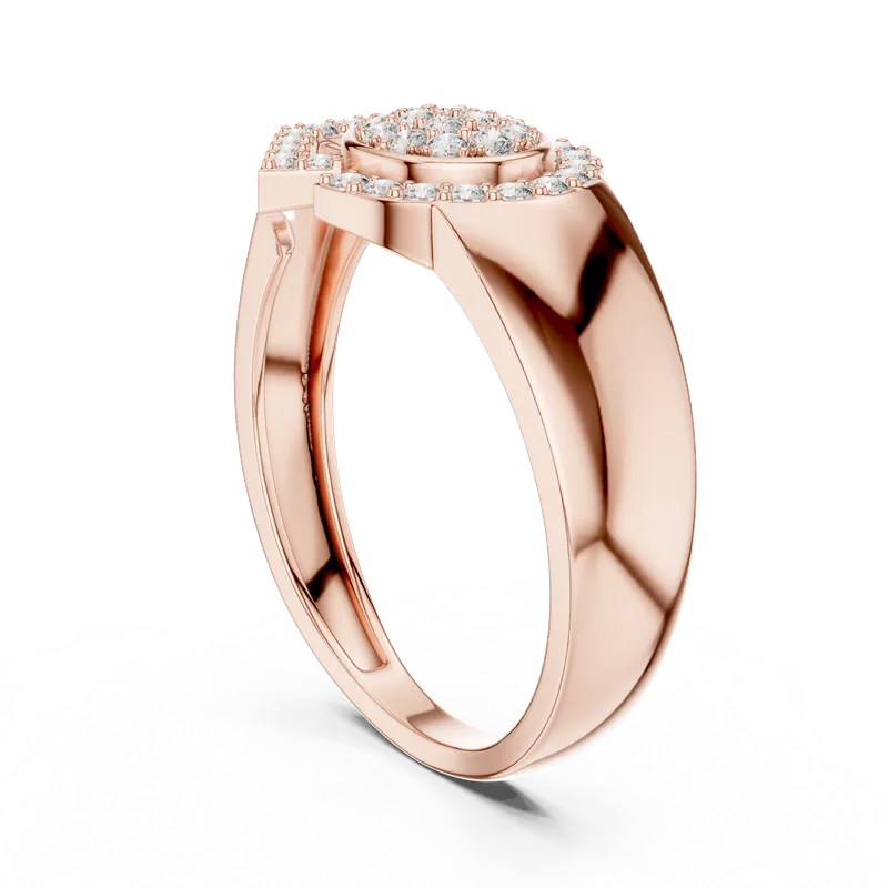 18K Gold Round Diamond Pavé Ring – 0.336 ct (LR-01-46-) – Rings by Ivanka & Co