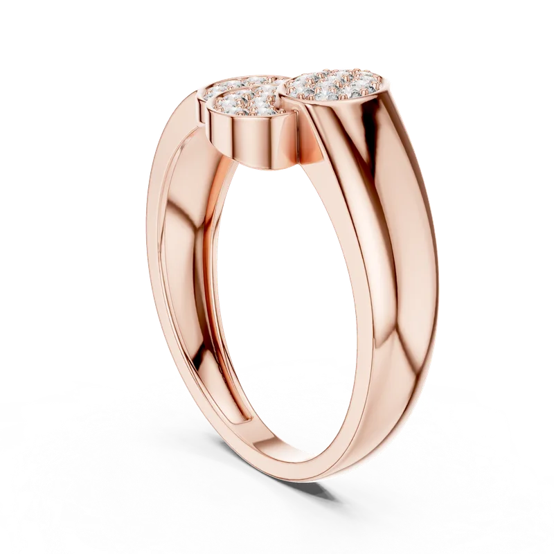 18K Gold Round Diamond Pavé Ring – 0.341 ct (LR-01-47-) – Rings by Ivanka & Co