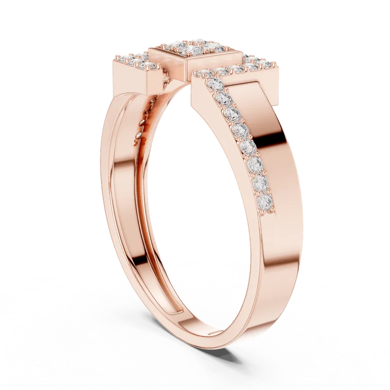 18K Gold Round Diamond Pavé Ring – 0.332 ct (LR-01-48-) – Rings by Ivanka & Co