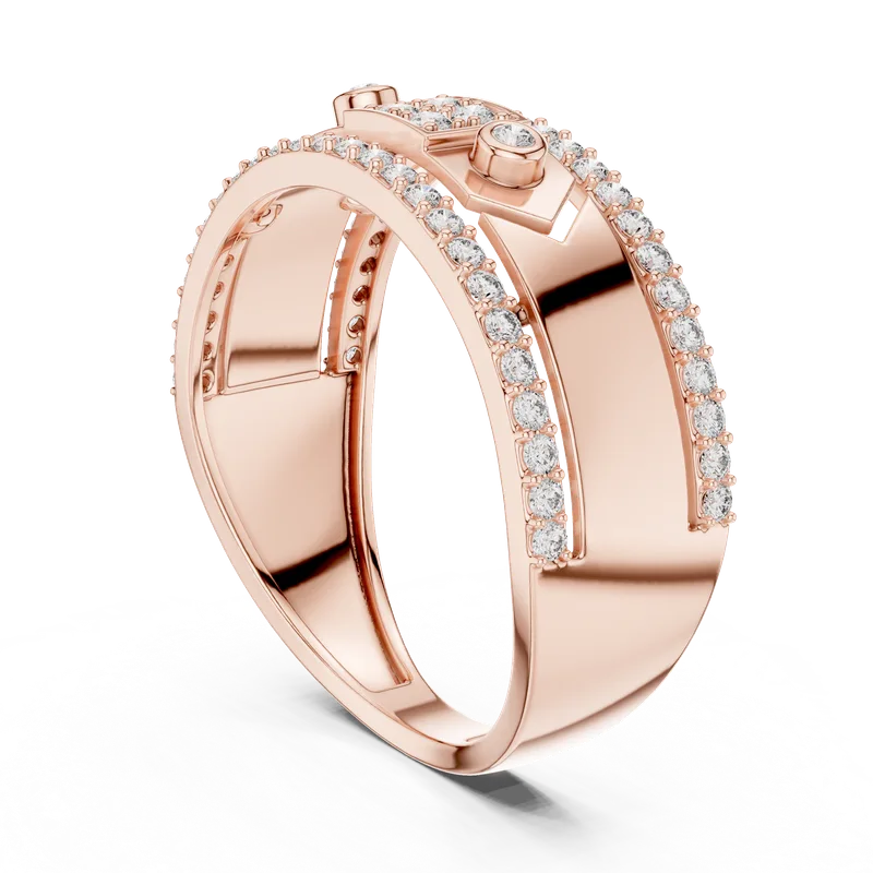 18K Gold Round Diamond Pavé Ring – 0.48 ct (LR-01-49-) – Rings by Ivanka & Co