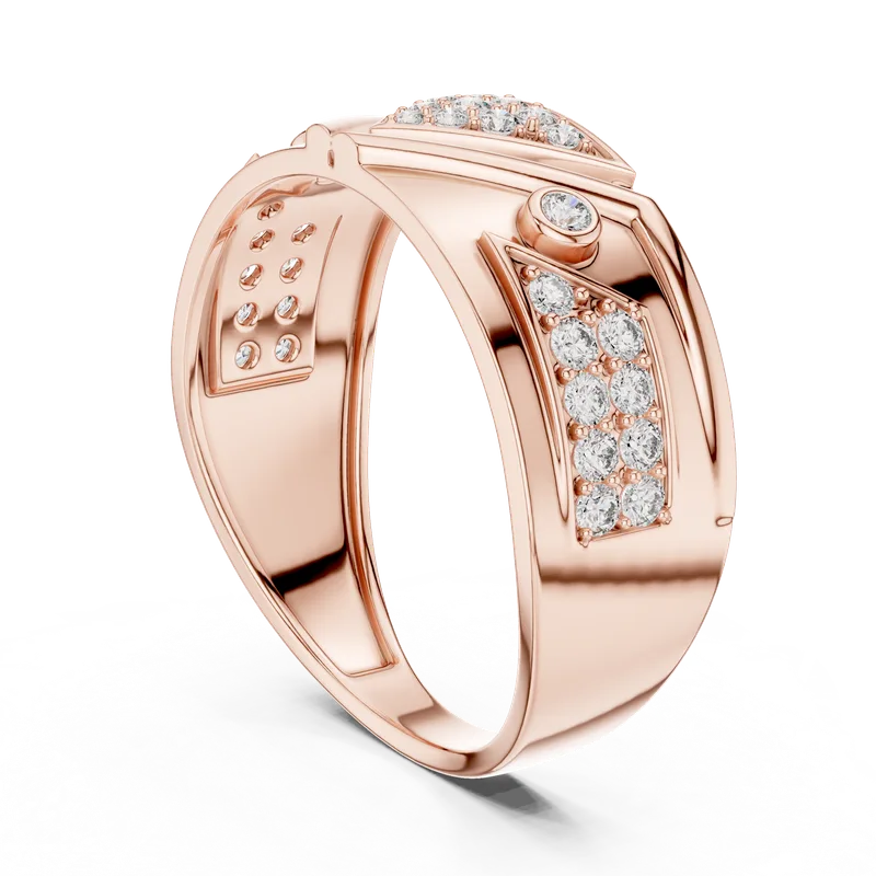 18K Gold Round Diamond Pavé Ring – 0.401 ct (LR-01-50-) – Rings by Ivanka & Co