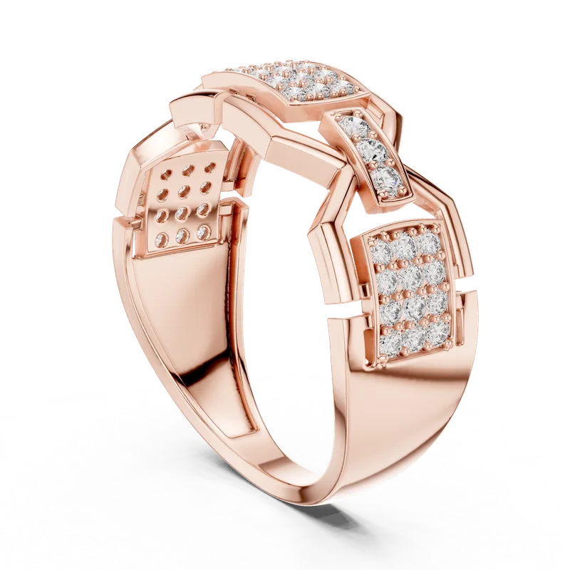 18K Gold Round Diamond Pavé Ring – 0.456 ct (LR-01-51-) – Rings by Ivanka & Co