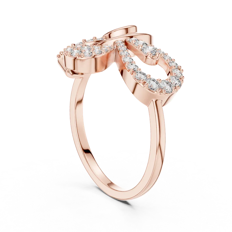 18K Gold Round Diamond Pavé Ring – 0.425 ct (LR-01-53-) – Rings by Ivanka & Co