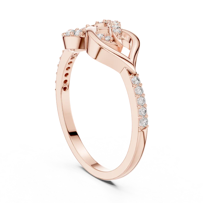 18K Gold Round Diamond Pavé Ring – 0.251 ct (LR-01-54-) – Rings by Ivanka & Co