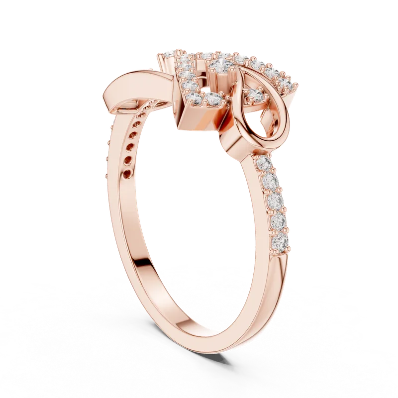 18K Gold Round Diamond Pavé Ring – 0.236 ct (LR-01-56-) – Rings by Ivanka & Co