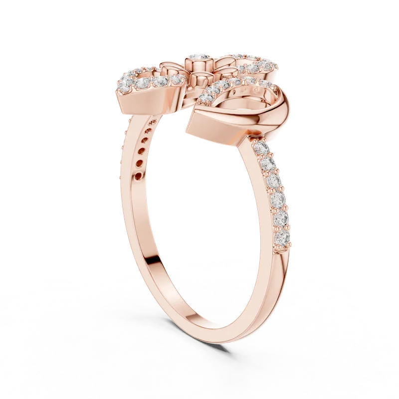 18K Gold Round Diamond Pavé Ring – 0.262 ct (LR-01-57-) – Rings by Ivanka & Co