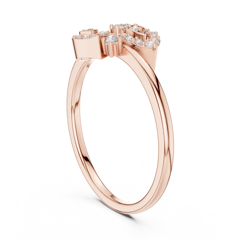 18K Gold Round Diamond Pavé Ring – 0.137 ct (LR-01-60-) – Rings by Ivanka & Co