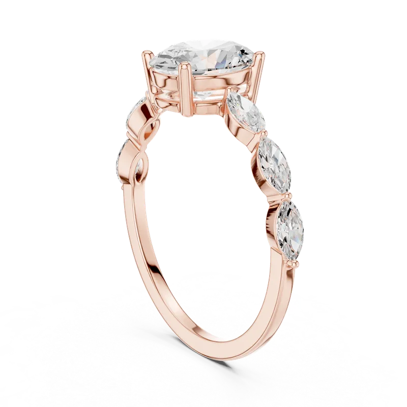 18K Gold Oval Diamond Cluster Ring – 1.39 ct (SBWR-11-) – Rings by Ivanka & Co