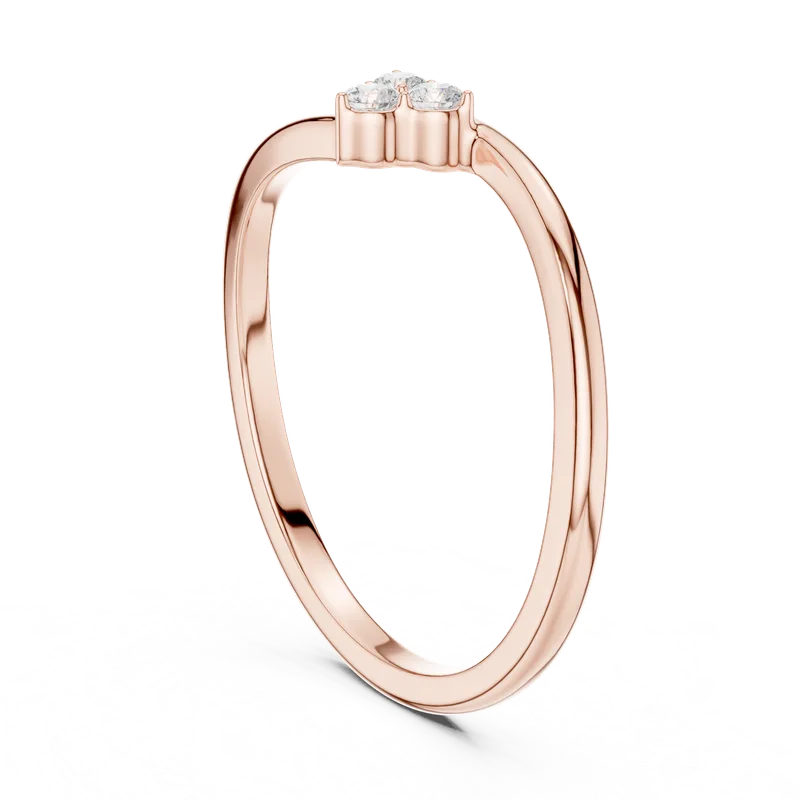 18K Gold Round Diamond Cluster Ring – 0.09 ct (SBWR-14-) – Rings by Ivanka & Co