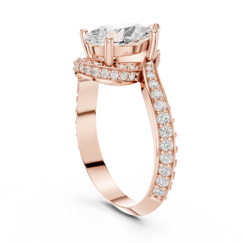 18K Gold Pear Diamond Pavé Ring – 2.196 ct (SBWR-15-) – Rings by Ivanka & Co