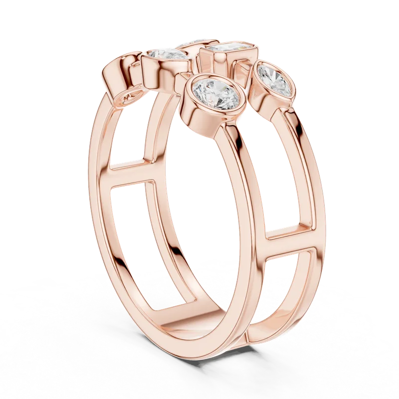 18K Gold Diamond Cluster Ring – 0.494 ct (SBWR-16-) – Rings by Ivanka & Co