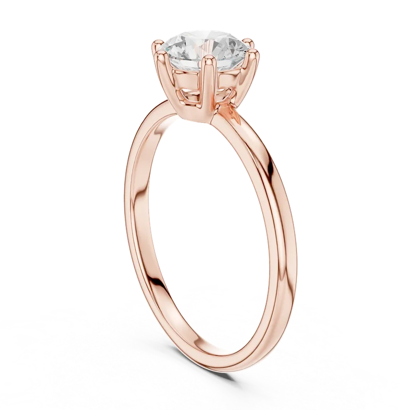 18K Gold Round Diamond Solitaire Ring – 1 ct (SBWR-18-) – Rings by Ivanka & Co