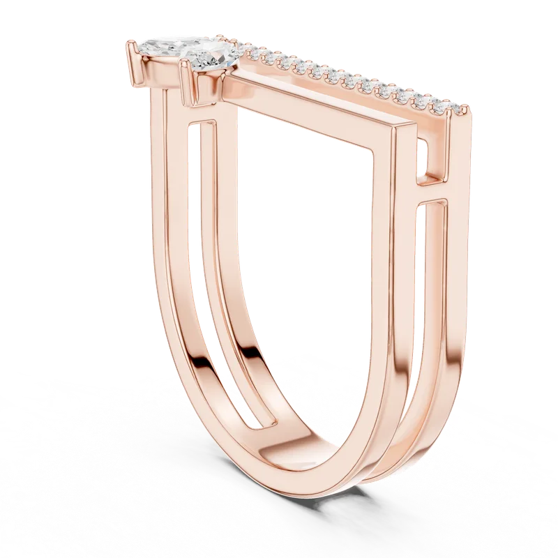 18K Gold Diamond Pavé Ring – 0.29 ct (SBWR-21-) – Rings by Ivanka & Co