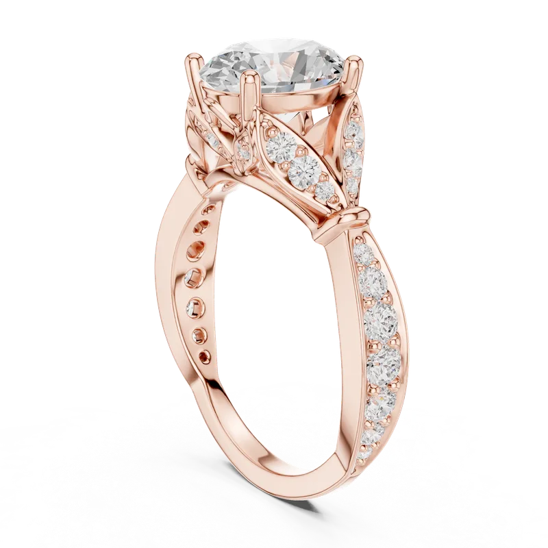 18K Gold Oval Diamond Pavé Ring – 2.58 ct (SBWR-23-) – Rings by Ivanka & Co