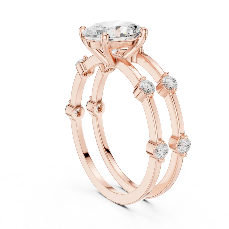18K Gold Oval Diamond Pavé Ring – 1.515 ct (SBWR-24-) – Rings by Ivanka & Co