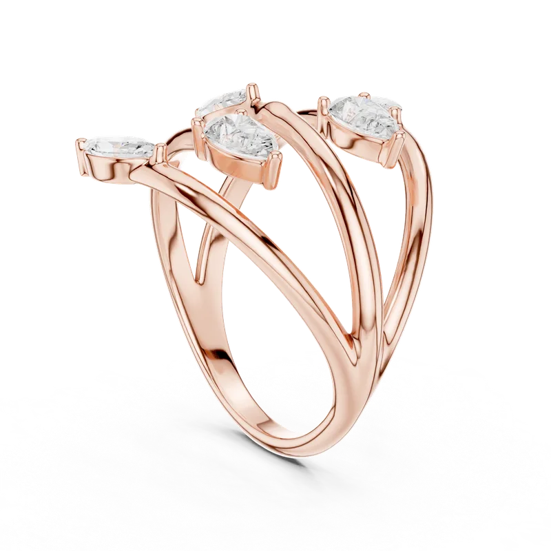 18K Gold Diamond Cluster Ring – 1.18 ct (SBWR-28-) – Rings by Ivanka & Co