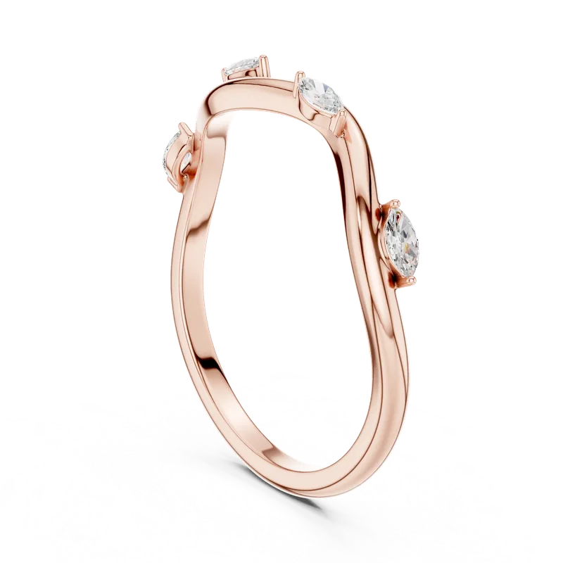 18K Gold Marquise Diamond Cluster Ring – 0.1 ct (SBWR-3-) – Rings by Ivanka & Co