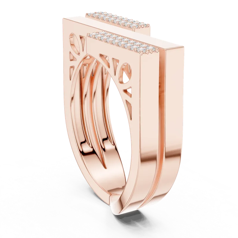 18K Gold Round Diamond Pavé Ring – 0.18 ct (SBWR-32-) – Rings by Ivanka & Co