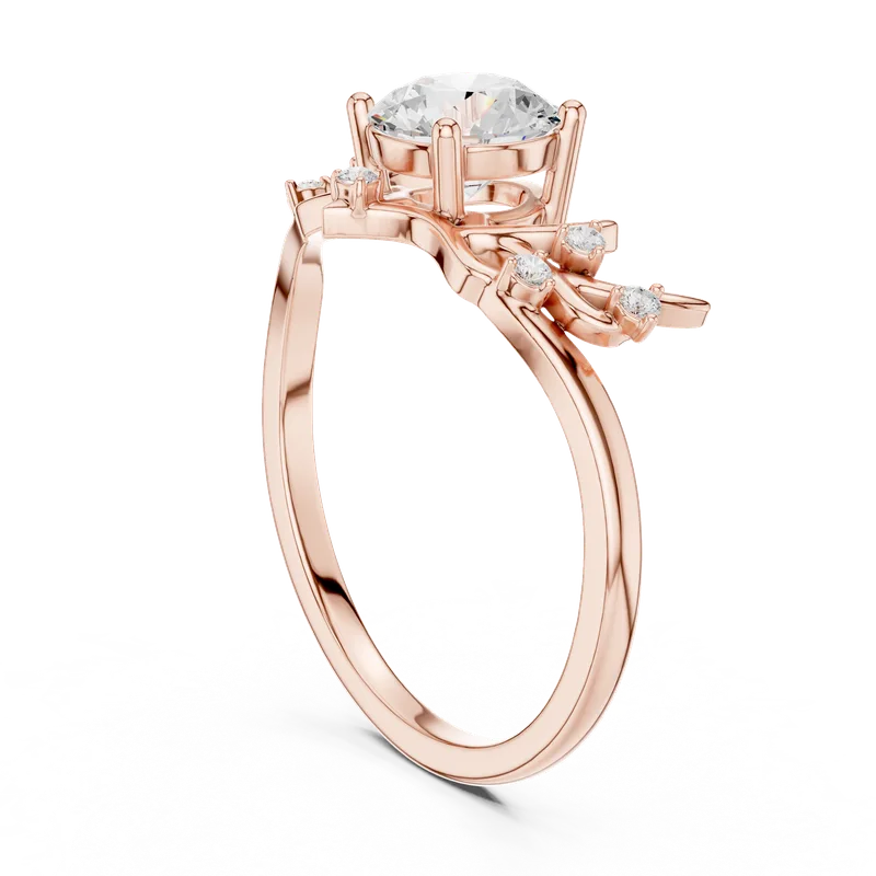 18K Gold Round Diamond Cluster Ring – 0.92 ct (SBWR-33-) – Rings by Ivanka & Co