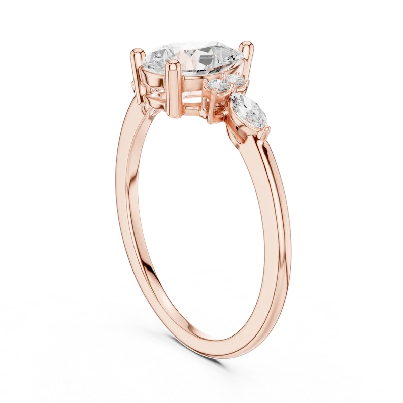 18K Gold Pear Diamond Cluster Ring – 1.19 ct (SBWR-35-) – Rings by Ivanka & Co