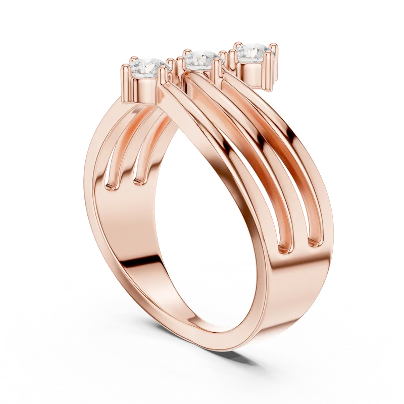 18K Gold Round Diamond Cluster Ring – 0.33 ct (SBWR-37-) – Rings by Ivanka & Co