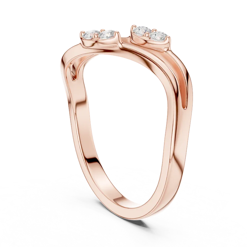 18K Gold Round Diamond Cluster Ring – 0.14 ct (SBWR-4-) – Rings by Ivanka & Co