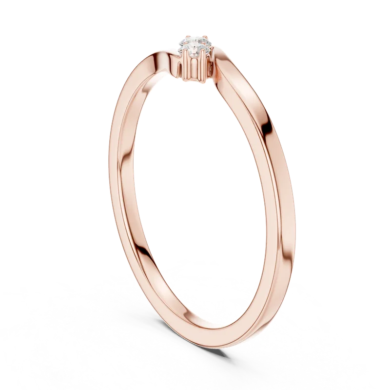 18K Gold Round Diamond Cluster Ring – 0.07 ct (SBWR-41-) – Rings by Ivanka & Co