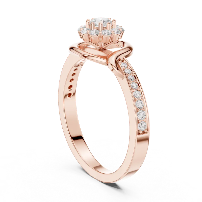 18K Gold Round Diamond Pavé Ring – 0.441 ct (SBWR-46-) – Rings by Ivanka & Co