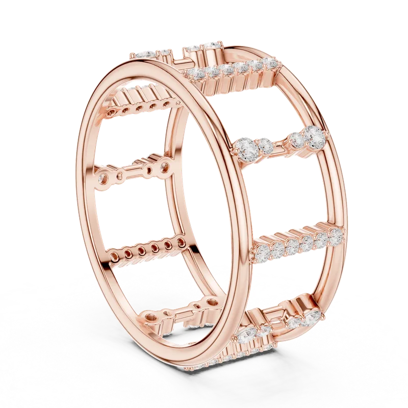18K Gold Round Diamond Pavé Ring – 0.36 ct (SBWR-48-) – Rings by Ivanka & Co