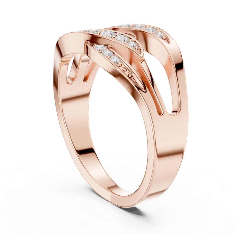 18K Gold Round Diamond Pavé Ring – 0.181 ct (SBWR-49-) – Rings by Ivanka & Co