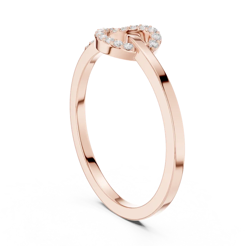 18K Gold Round Diamond Pavé Ring – 0.105 ct (SBWR-5-) – Rings by Ivanka & Co