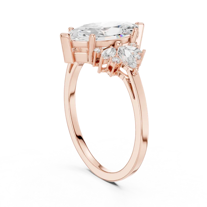 18K Gold Marquise Diamond Pavé Ring – 1.838 ct (SBWR-56-) – Rings by Ivanka & Co