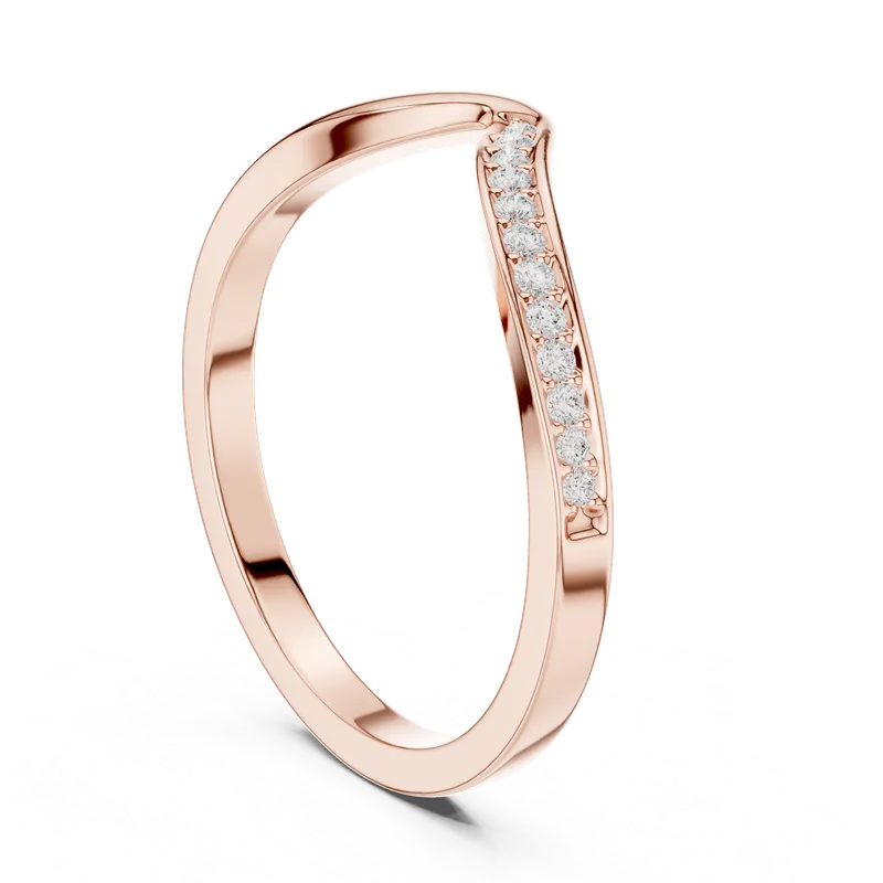 18K Gold Round Diamond Pavé Ring – 0.068 ct (SBWR-61-) – Rings by Ivanka & Co