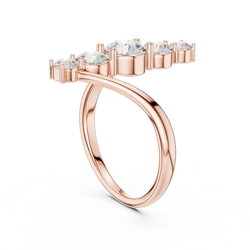 18K Gold Round Diamond Cluster Ring – 1.59 ct (SBWR-62-) – Rings by Ivanka & Co