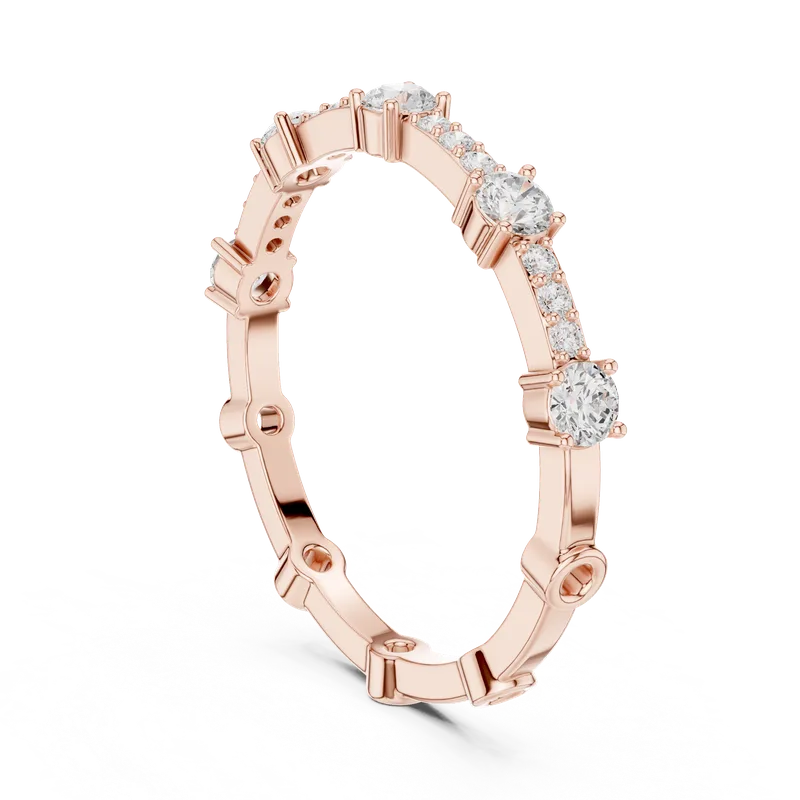 18K Gold Round Diamond Pavé Ring – 0.421 ct (SBWR-69-) – Rings by Ivanka & Co
