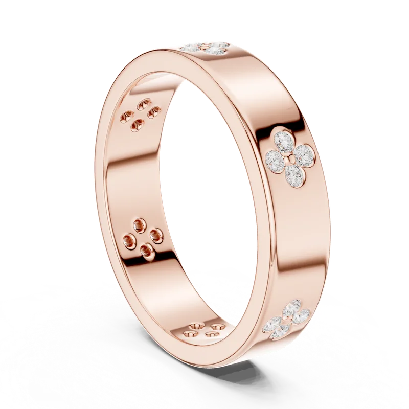 18K Gold Round Diamond Pavé Ring – 0.24 ct (SBWR-70-) – Rings by Ivanka & Co