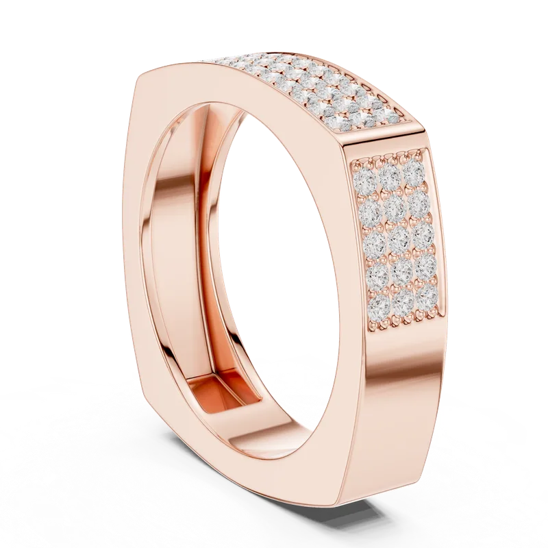 Men's 18K Gold Diamond Ring (SBMR-36) – Rings by Ivanka & Co