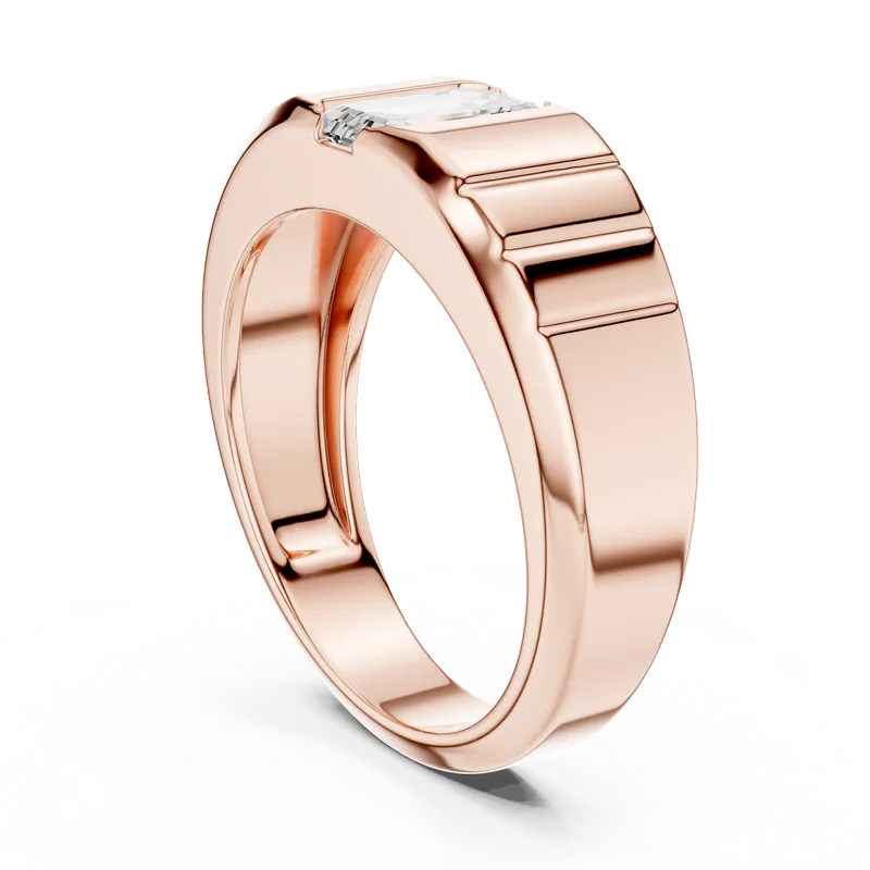 Men's 18K Gold Diamond Ring (SBMR-39) – Rings by Ivanka & Co