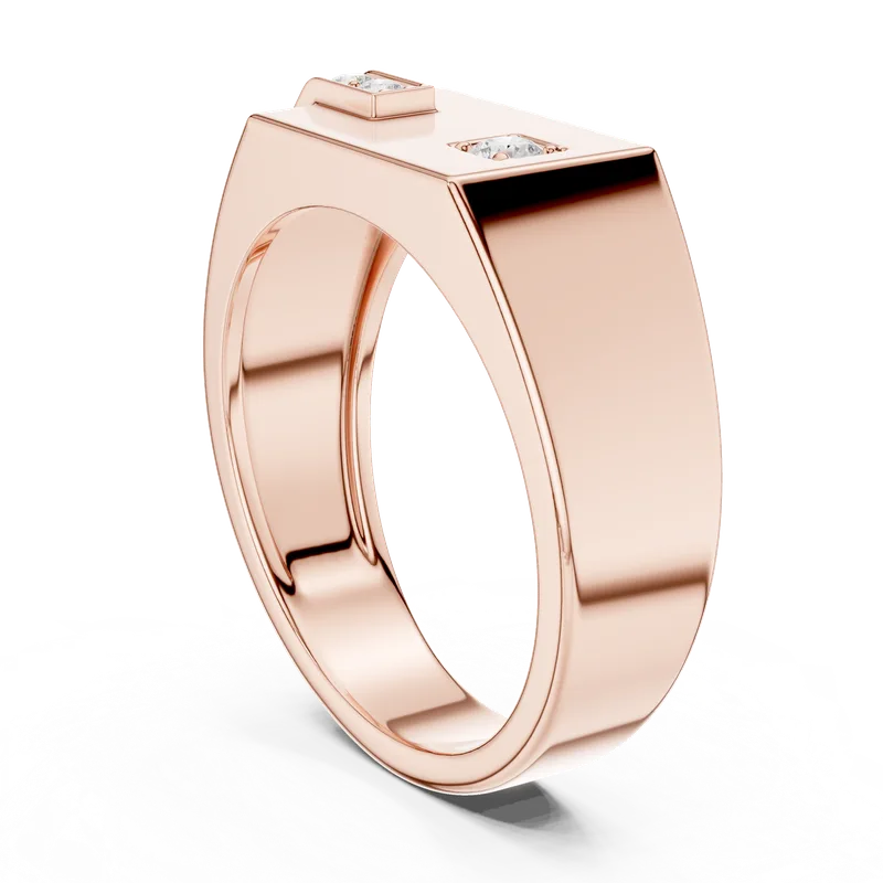 Men's 18K Gold Diamond Ring (SBMR-4) – Rings by Ivanka & Co