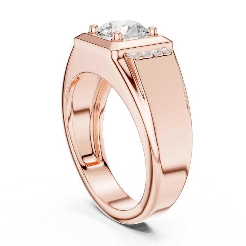 Men's 18K Gold Diamond Ring (SBMR-47) – Rings by Ivanka & Co