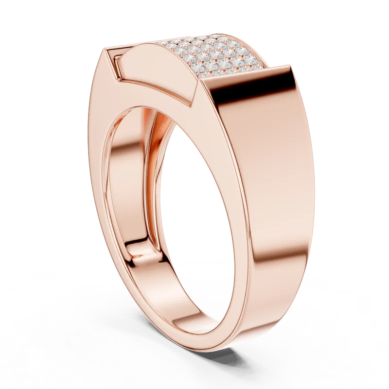 Men's 18K Gold Diamond Ring (SBMR-49) – Rings by Ivanka & Co