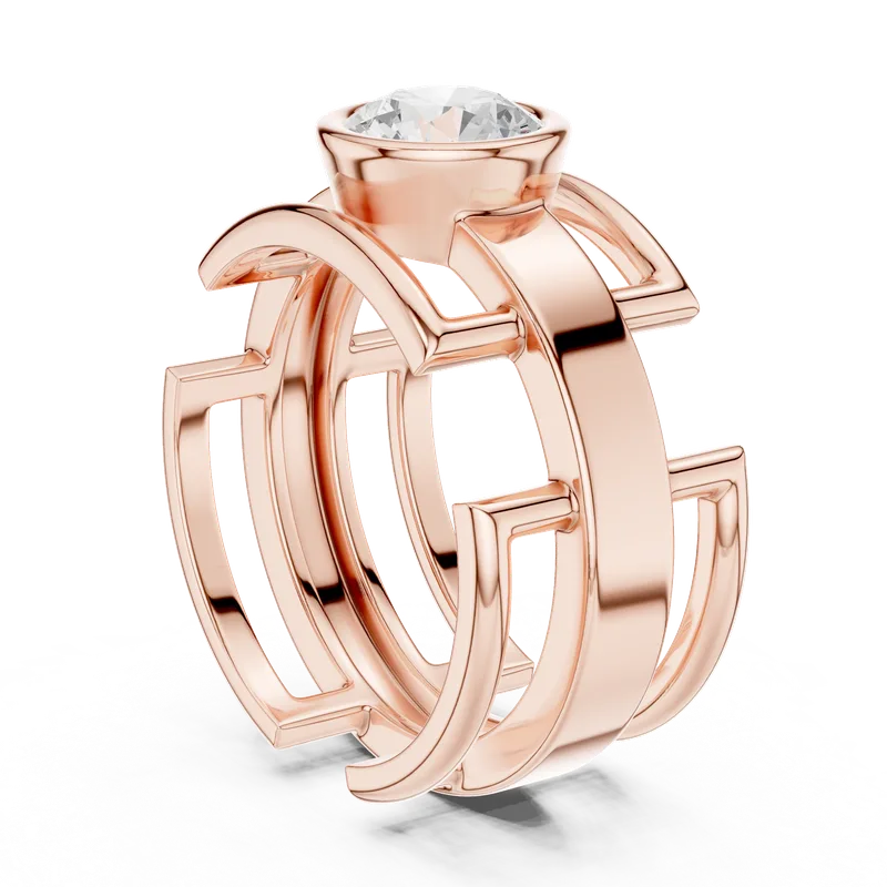 Men's 18K Gold Diamond Ring (SBMR-6) – Rings by Ivanka & Co