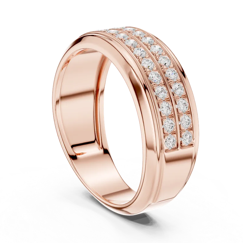 Men's 18K Gold Diamond Ring (SBMR-8) – Rings by Ivanka & Co