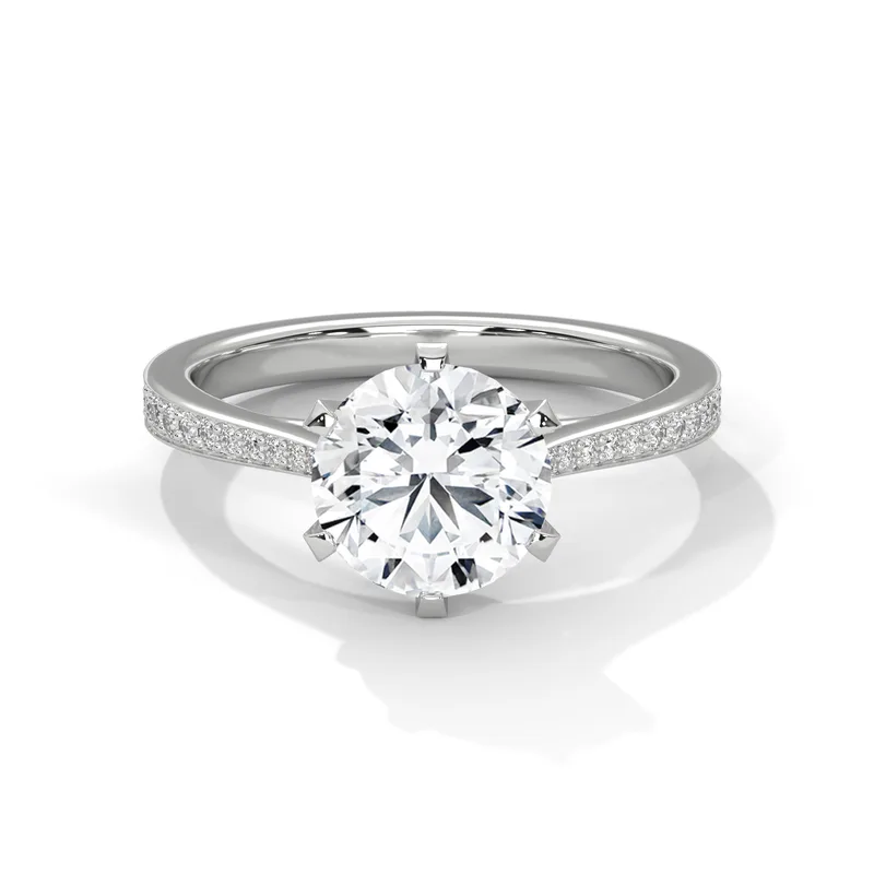 18K Gold Diamond Engagement Ring (09) – Rings by Ivanka & Co