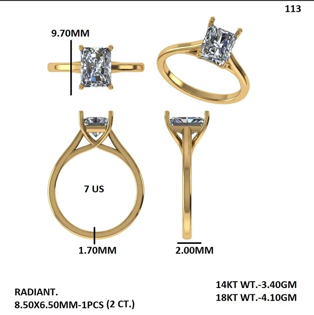 18K Gold Diamond Engagement Ring (113) – Rings by Ivanka & Co