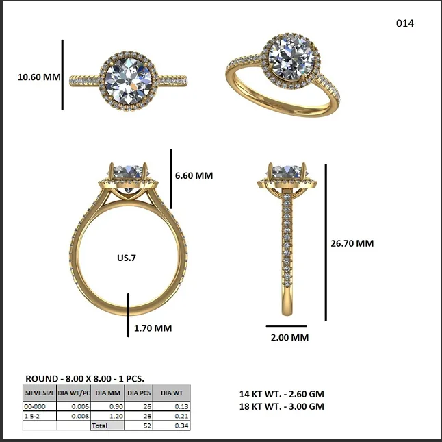 18K Gold Diamond Engagement Ring (14) – Rings by Ivanka & Co