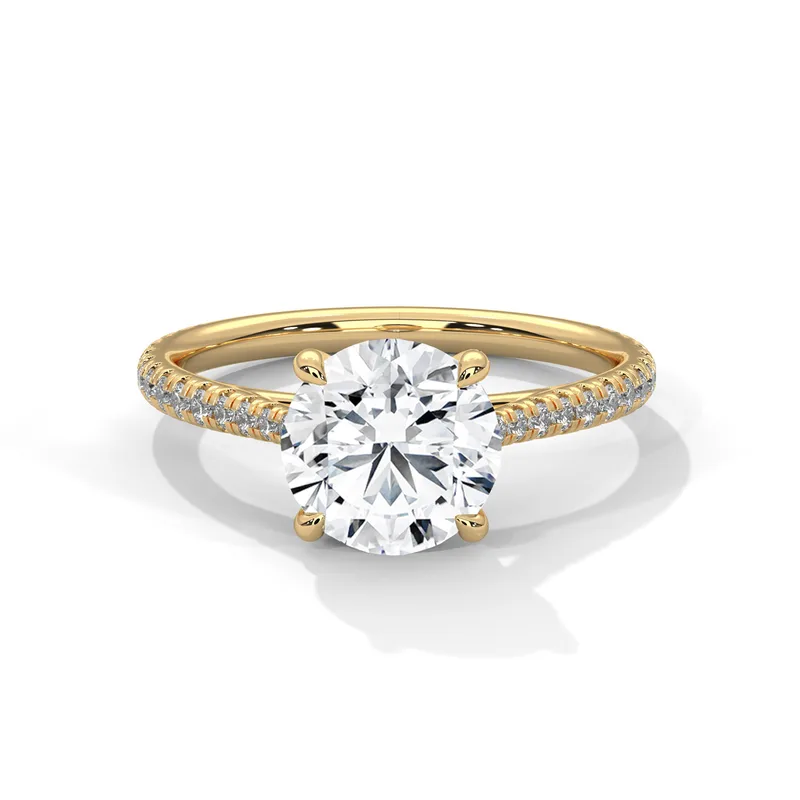 18K Gold Diamond Engagement Ring (18) – Rings by Ivanka & Co