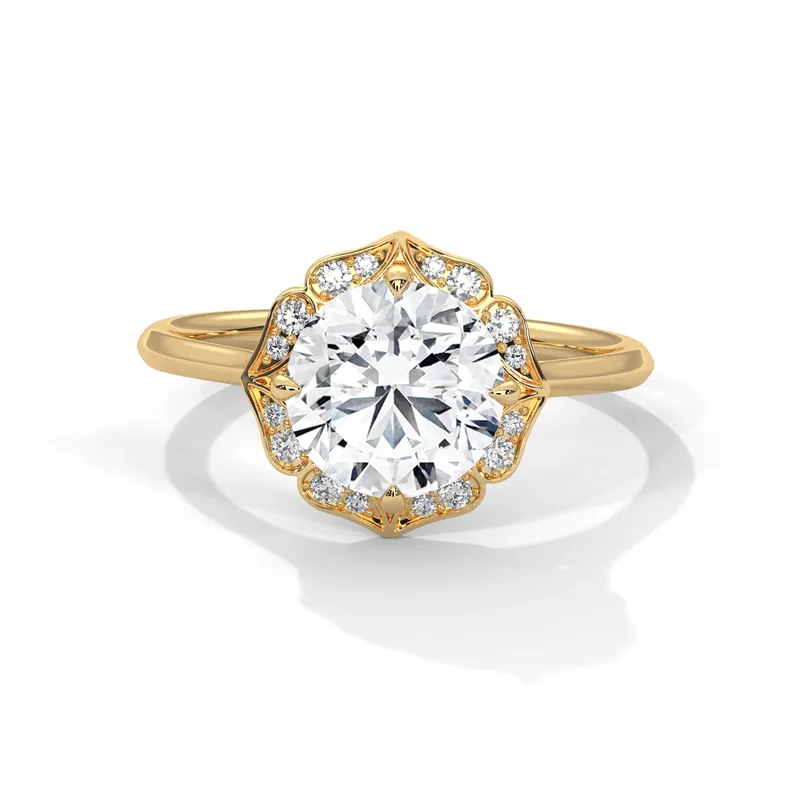 18K Gold Diamond Engagement Ring (19) – Rings by Ivanka & Co